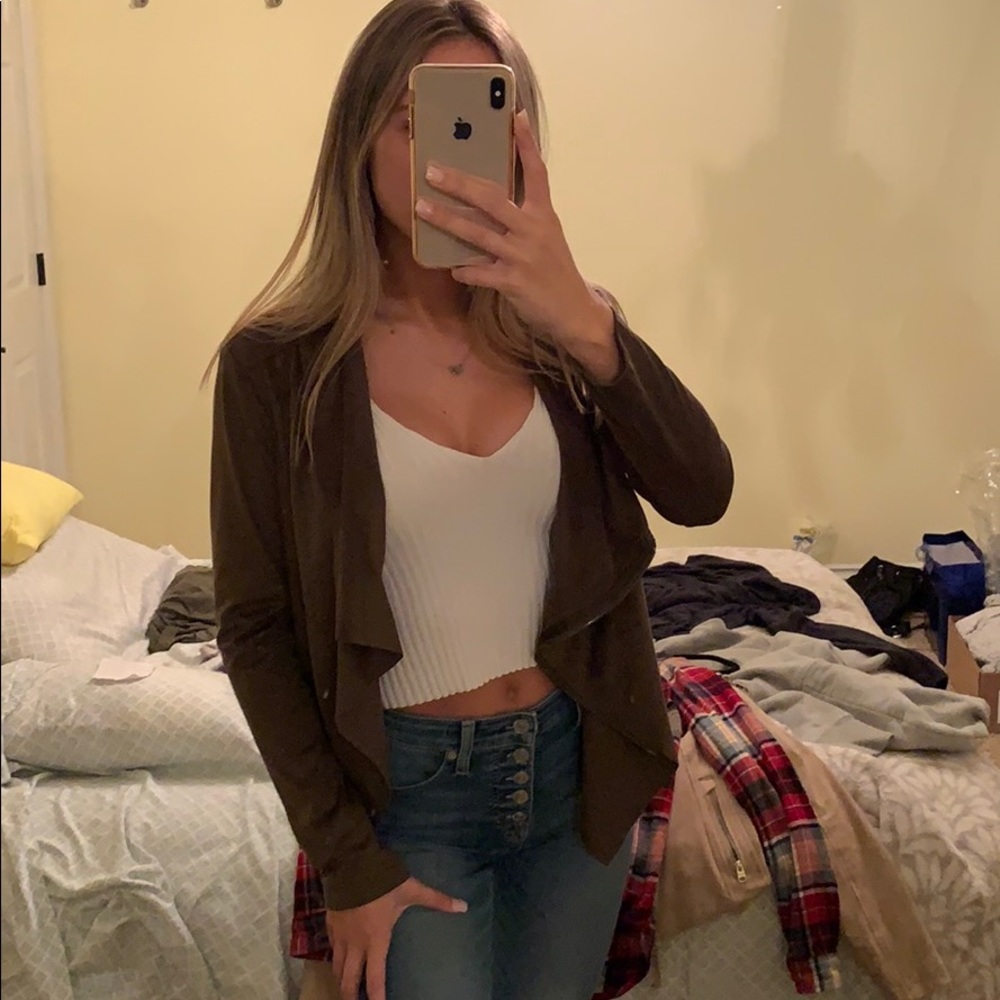 suede blouse